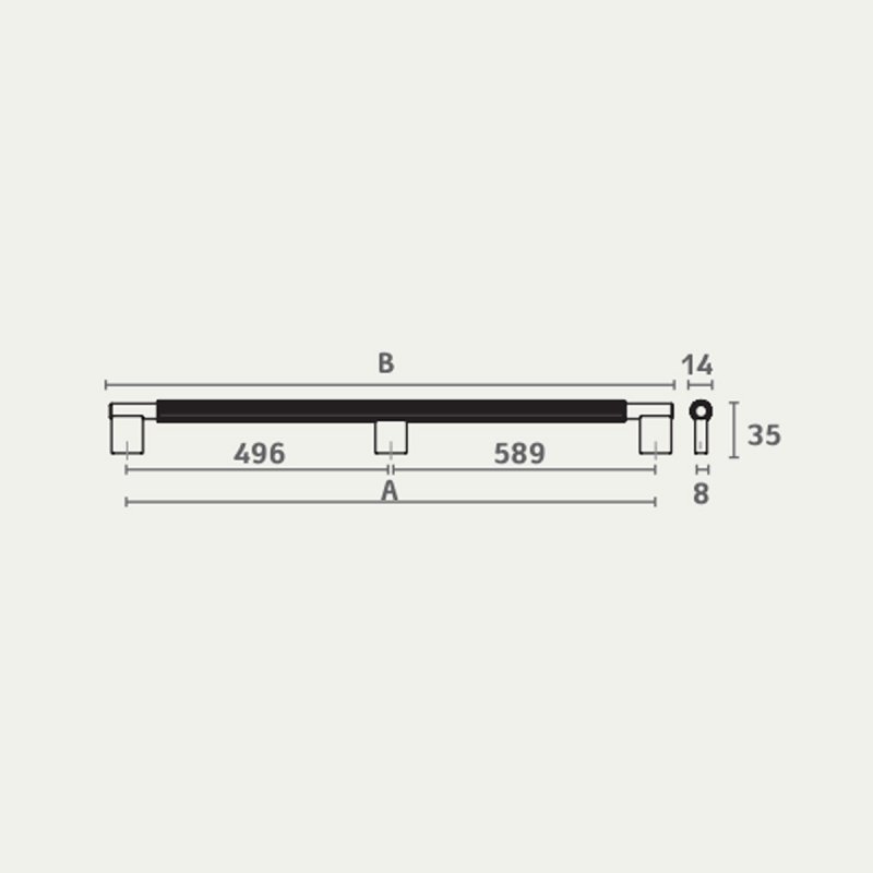 ידית מודרנית דגם LONG 0583 Sketch