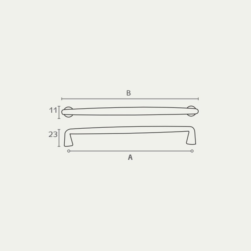 ידית מסוגננת עם רגל קונוס דגם 5077 Sketch